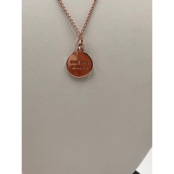 Kate Spade NY Rose Gold-Tone Initial A Disc Pendant One in a Million Necklace - Picture 4 of 9